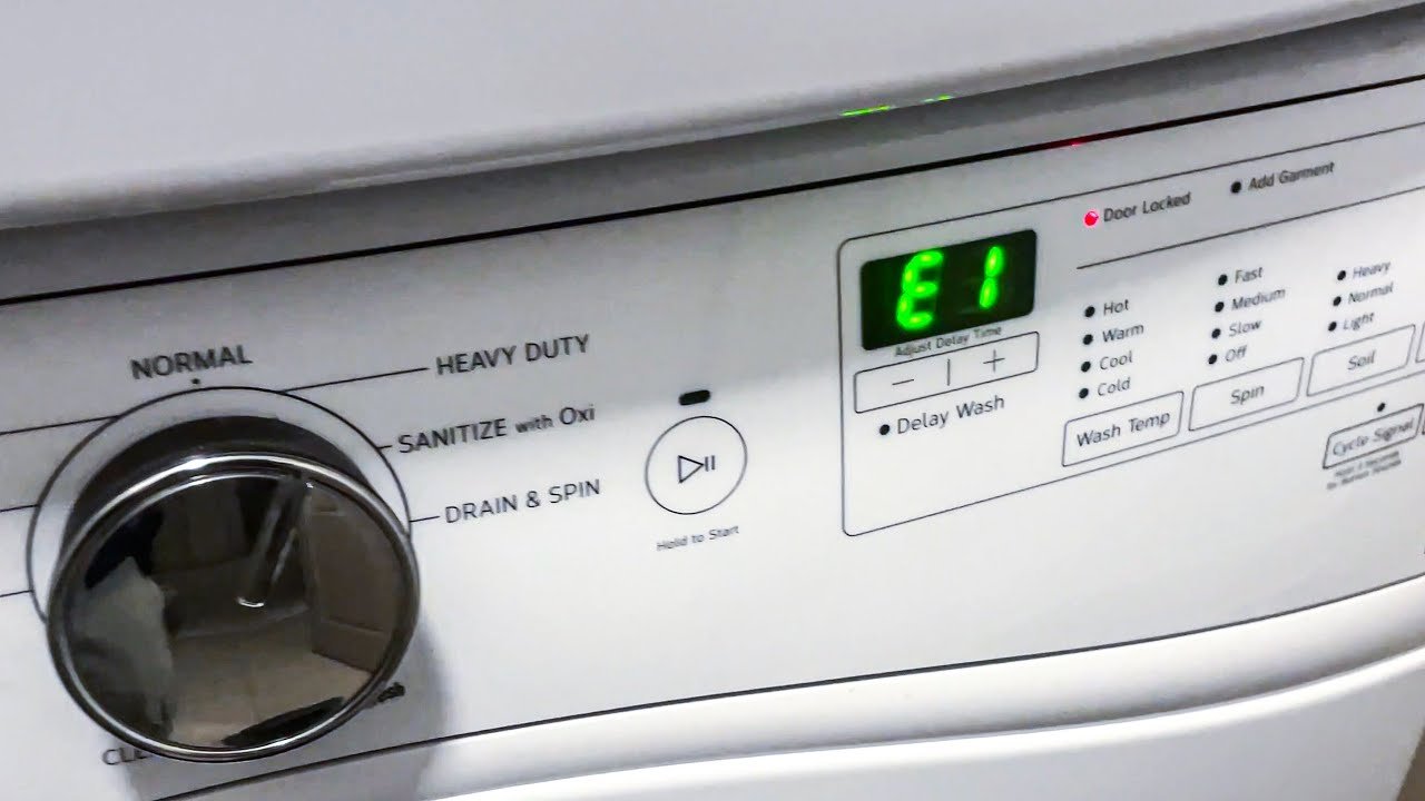 How to Fix E1 Error in Whirlpool Washing Machines: Quick Fix!
