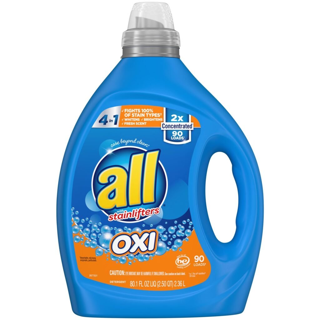 all Liquid Laundry Detergent with OXI Power