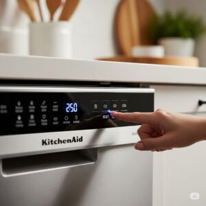 how to reset kitchenaid dishwasher