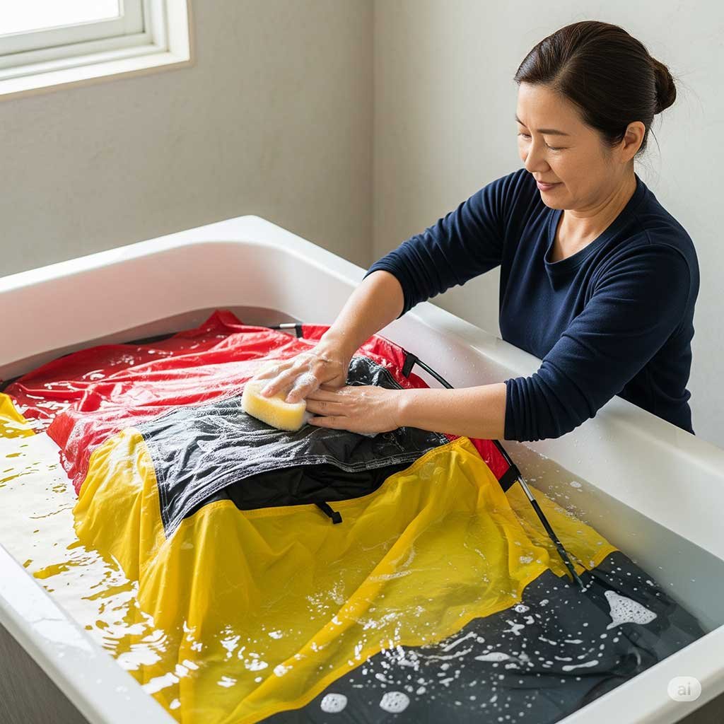 Can you wash a tent in the washing machine