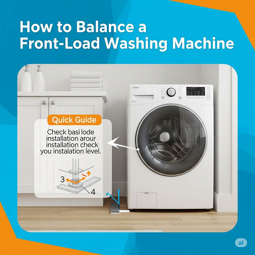 How to Balance a Front Load Washing Machine