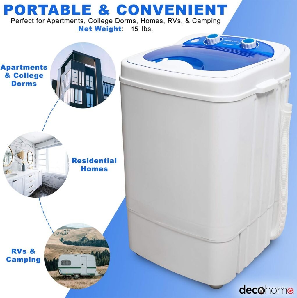 Deco Home Portable Washing Machine for Apartments