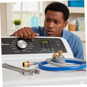 Amana washer stuck on sensing fill