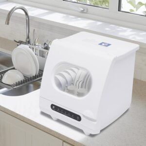 EDUJUAN 1200W Portable Countertop Dishwasher