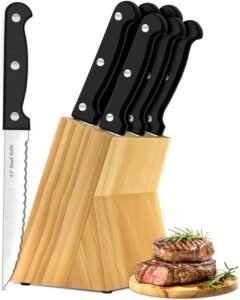 XANAPON Best Budget Serrated Steak Knives