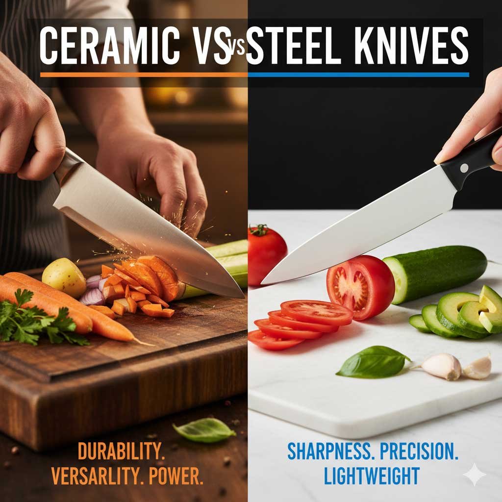 Ceramic vs Steel Knives: Which is Better for Your Kitchen?