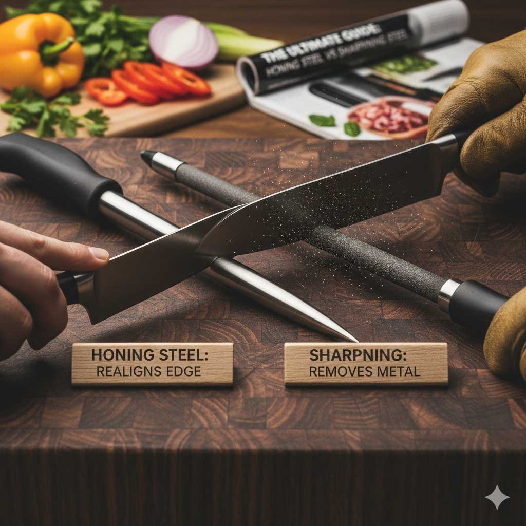 Honing Steel vs Sharpening Steel: Ultimate Guide!