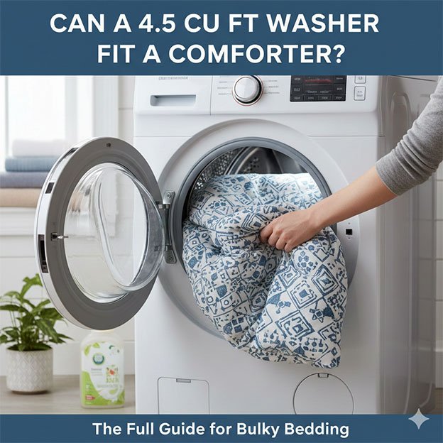 Can a 4.5 cu ft washer fit a comforter? Check What Experts Say?
