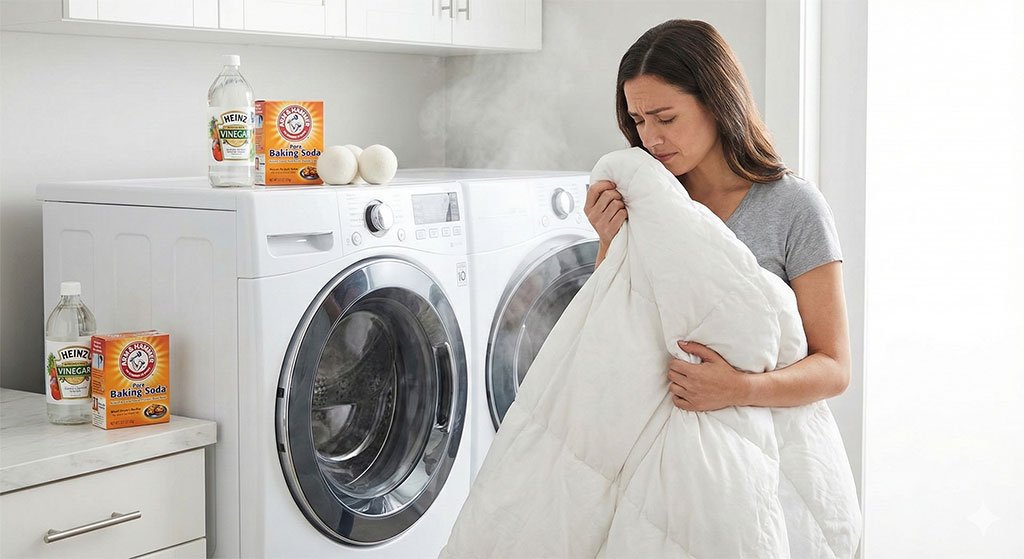Why Does My Comforter Smell After Washing? (Causes & Fixes)