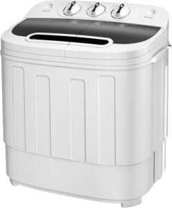 SUPER DEAL Compact Mini Twin Tub Washing Machine