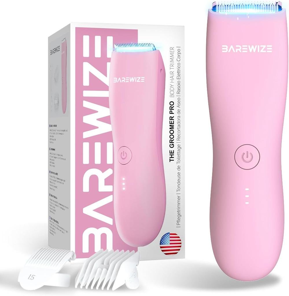 BAREWIZE Trimmer for Women, Pubic Hair Trimmer