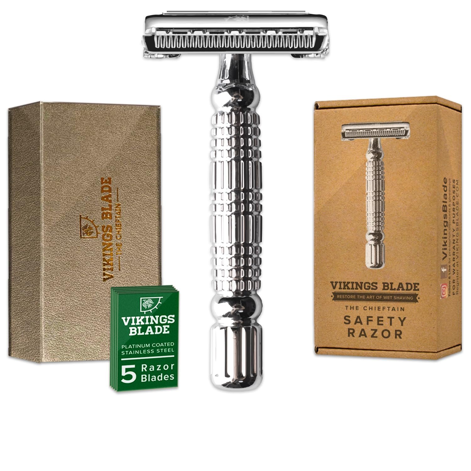 VIKINGS BLADE The Chieftain Double Edge Safety Razor