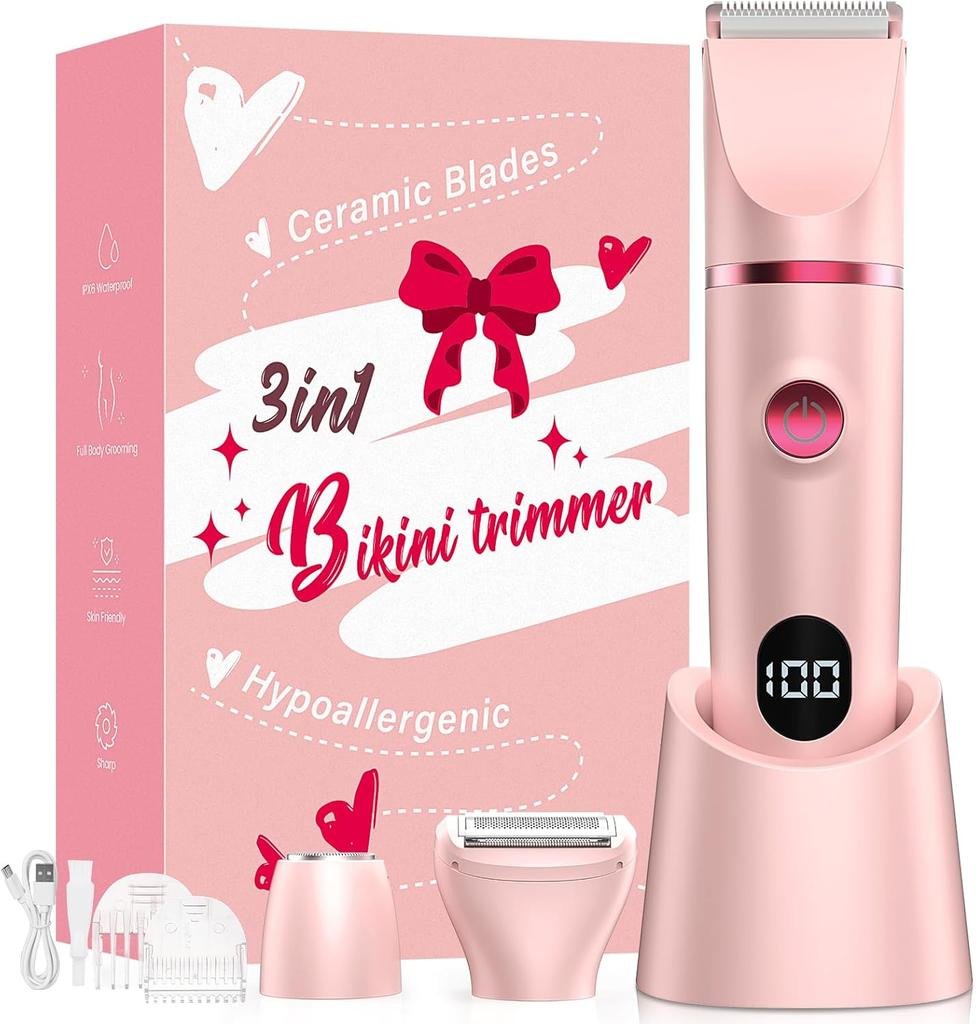 Crolanli 3-in-1 Electric Razors Trimmer for Women