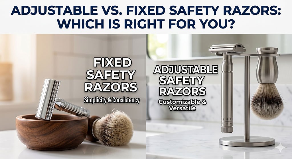 Adjustable vs. Fixed Safety Razors: Ultimate Guide to Shaving!